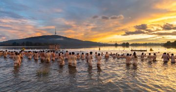 Swimmers brave icy waters for cheeky charity dip