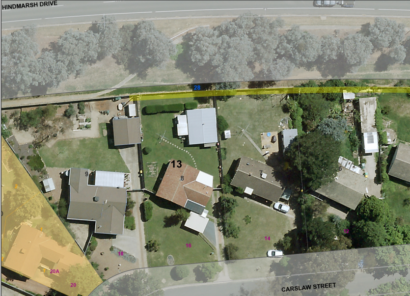 Aerial of Chifley site for supportive housing