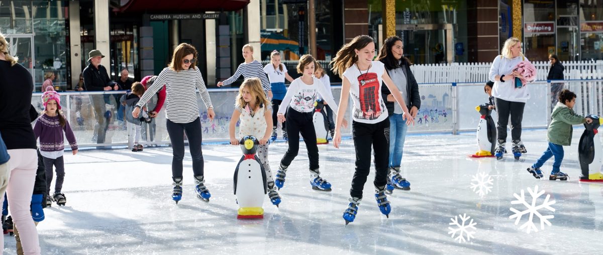 People ice skating