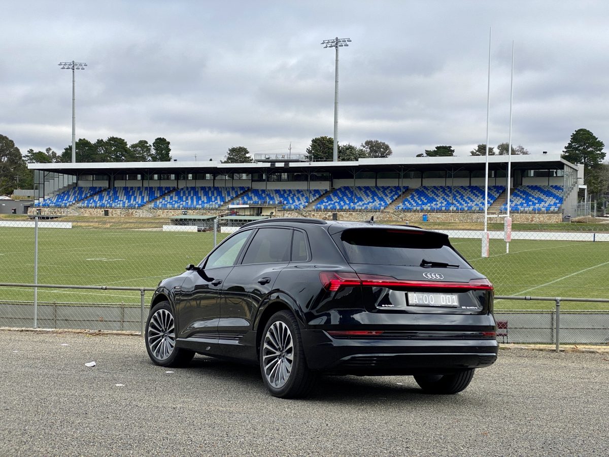 Tail end of the Audi e-tron