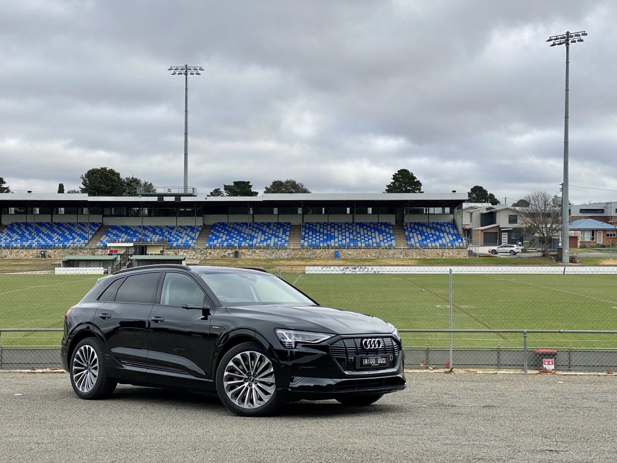 Car at sports oval