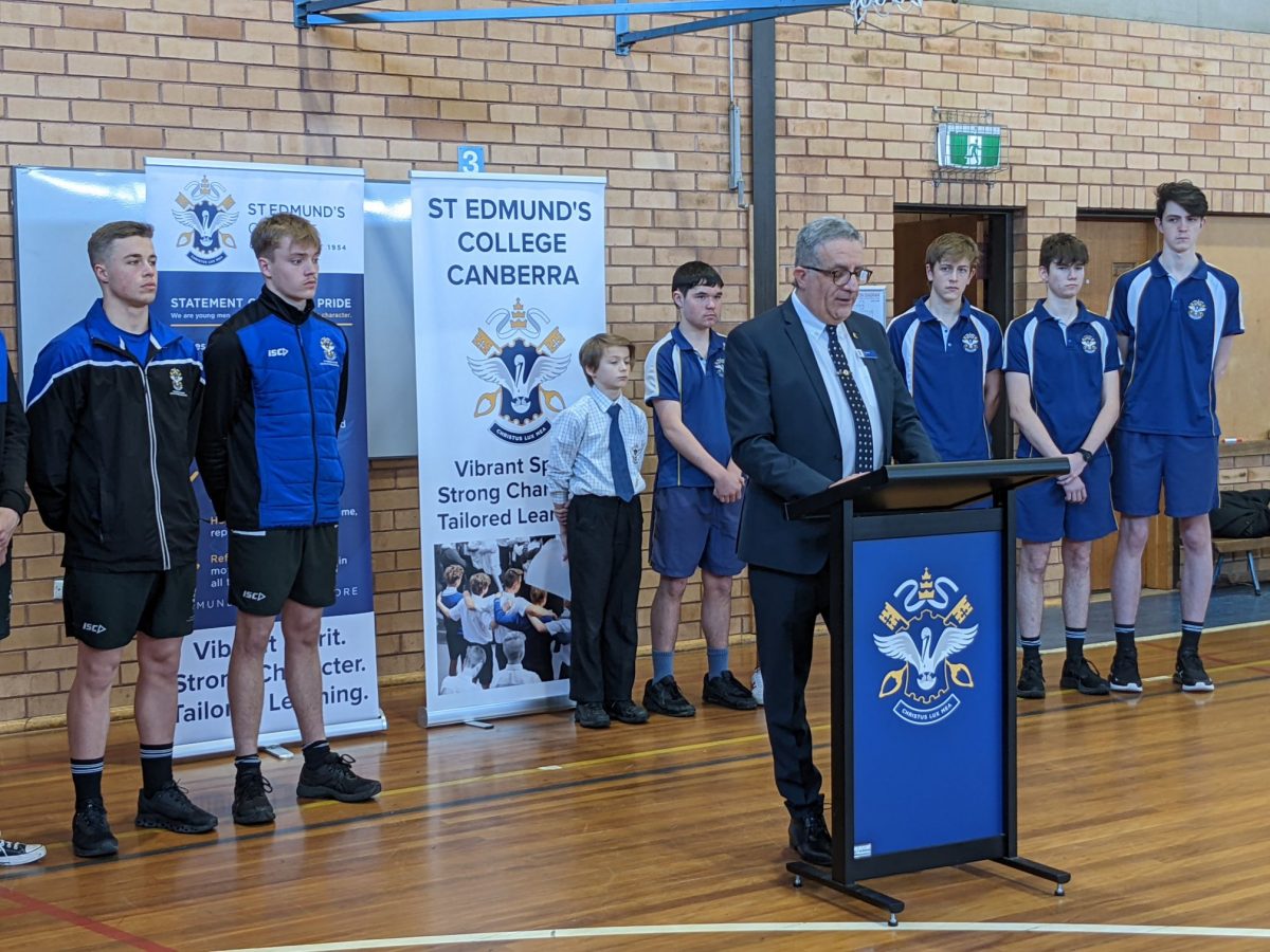 St Edmund's College and the University of Canberra launch joint Sports Academy program