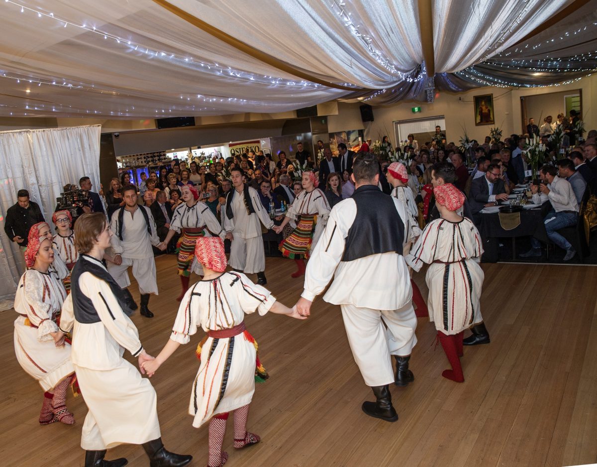 Traditional dancing in Croatian dress