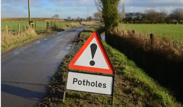 Pothole signage