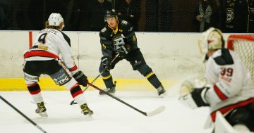 Six years in, Casey Kubara has played his 100th ice hockey game for Canberra