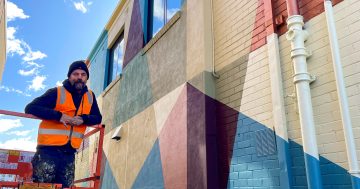 The last of Queanbeyan's main road laneways is painted in memory of blacksmiths