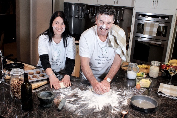 Bake for Babies Coordinator Tina Martinovic and NICF Founder and chairman Peter Cursley