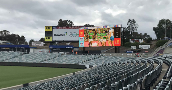 City stadium on backburner as big screens, upgrades on way for Bruce and Manuka Oval
