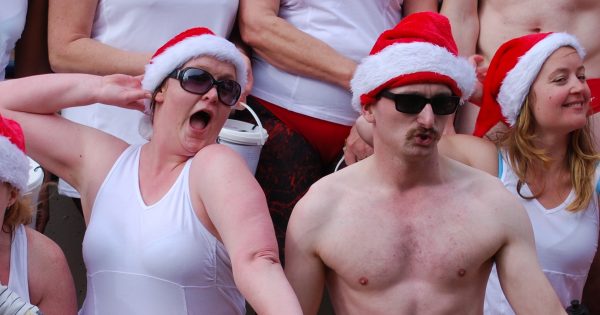 'A little pain to add decades to someone's life': pull on your Speedos for the final Santa Shuffle