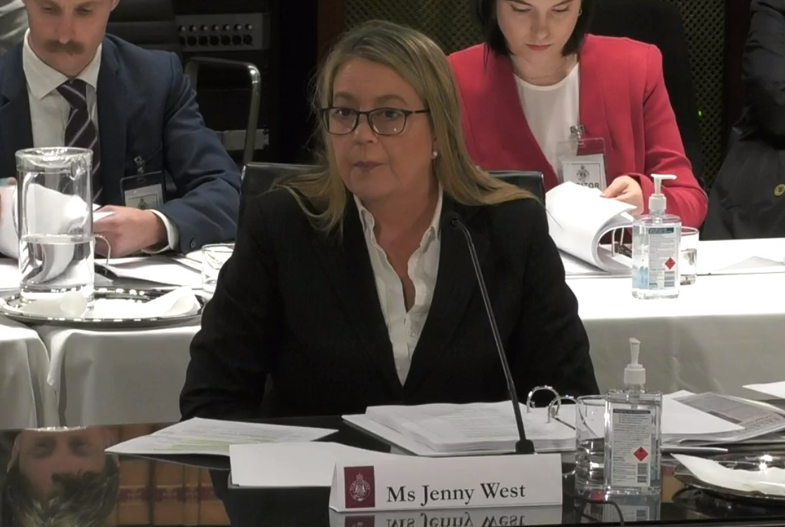 Jenny West at the Inquiry