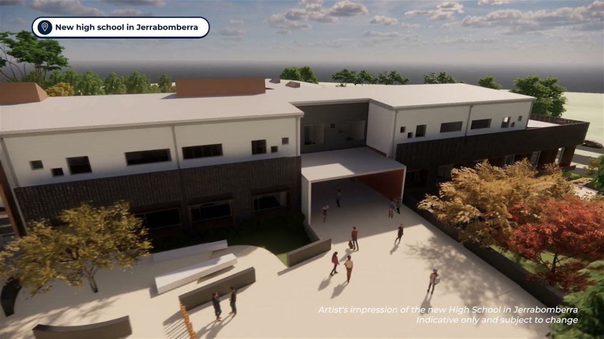 Artist's impression of Jerrabomberra High School