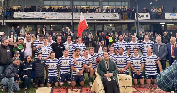 Canberra rugby union club fundraises for Tongan village destroyed by tsunami