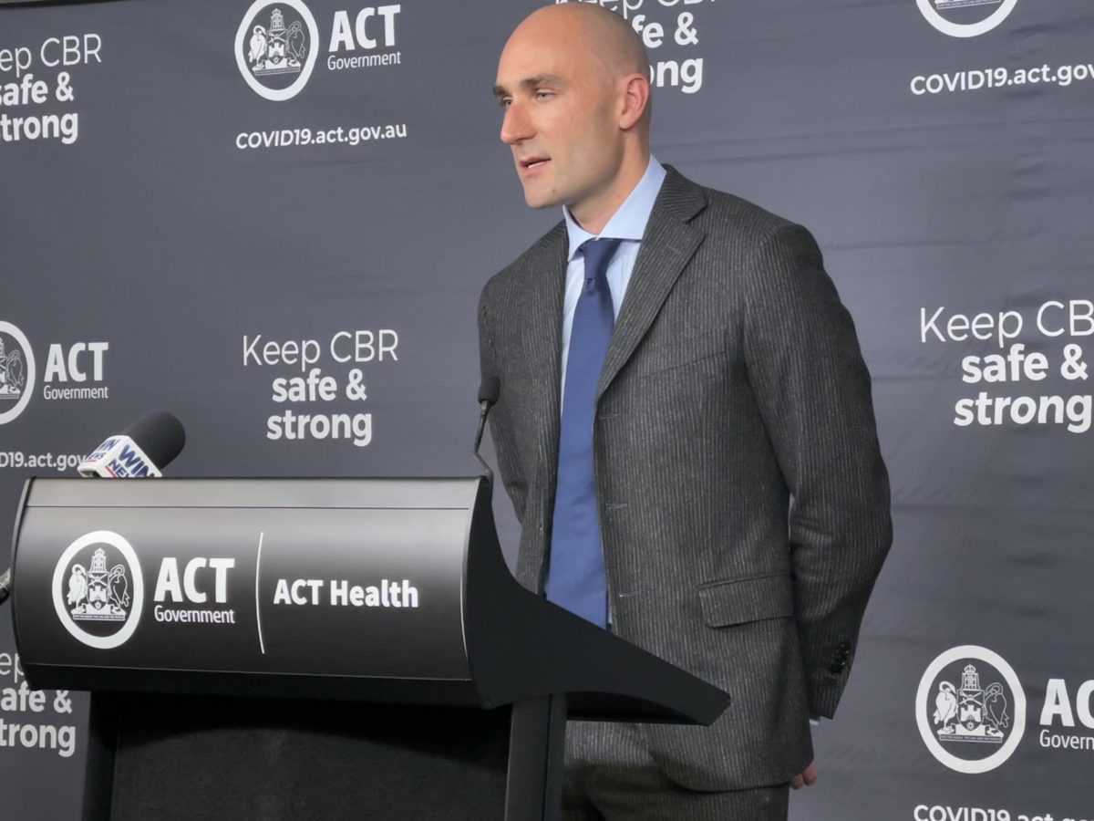 Man at a lectern