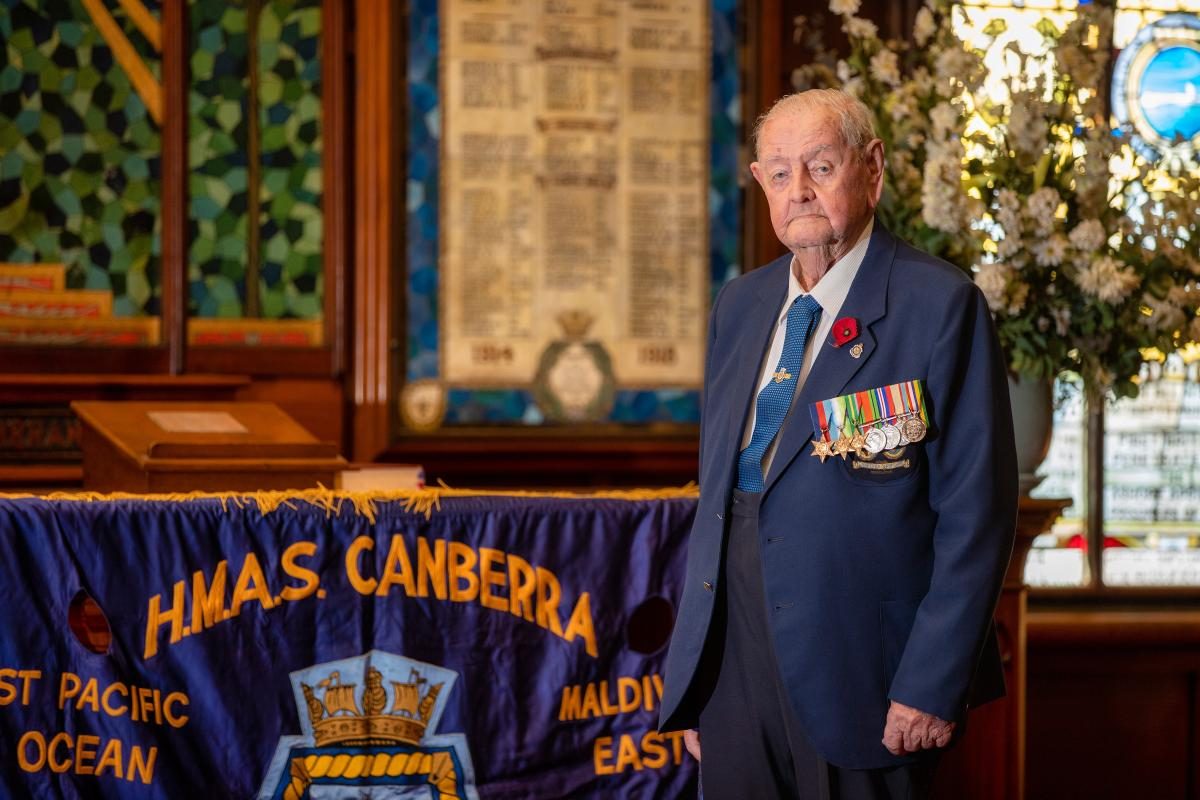 HMAS Canberra survivor