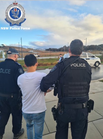 A man being arrested