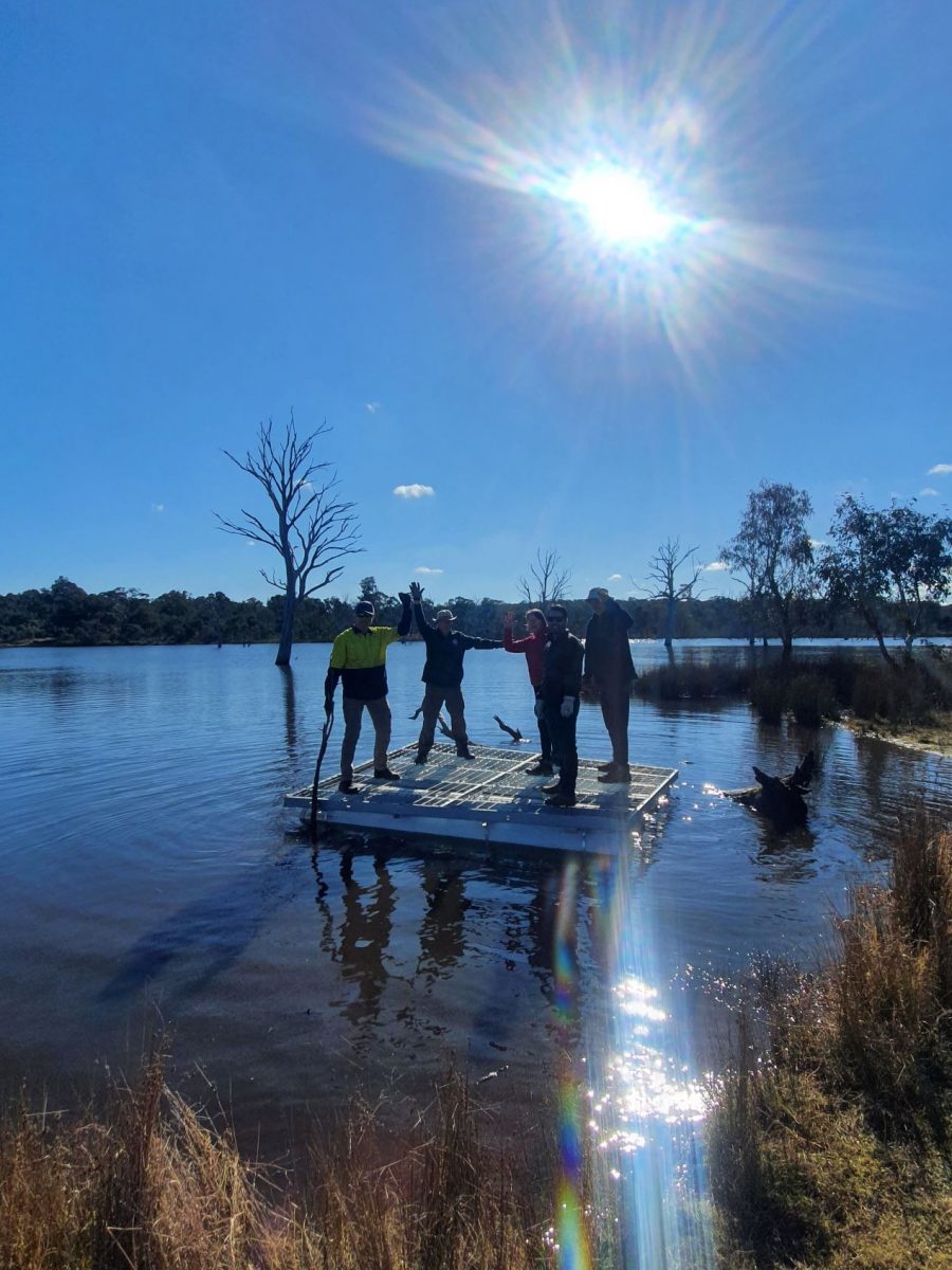 People on raft