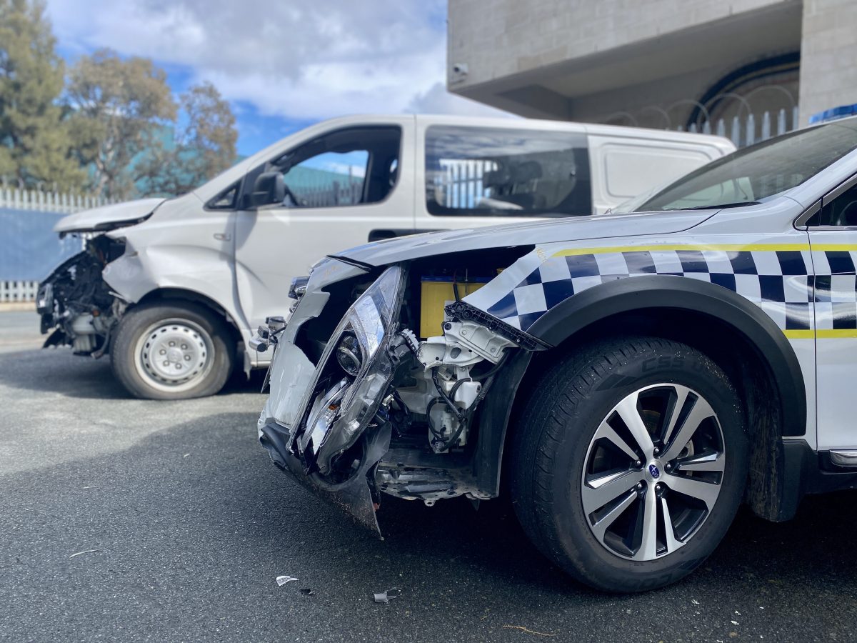 ACT police car crash