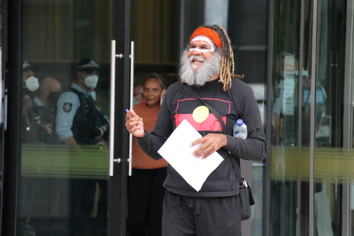 Indigenous man leaving court