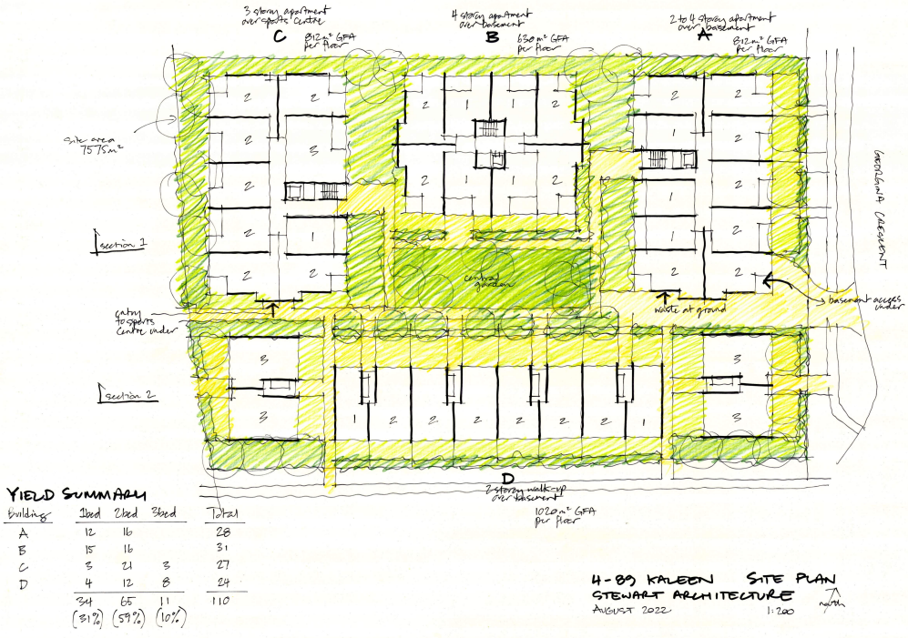 Kaleen Eastlake site plan