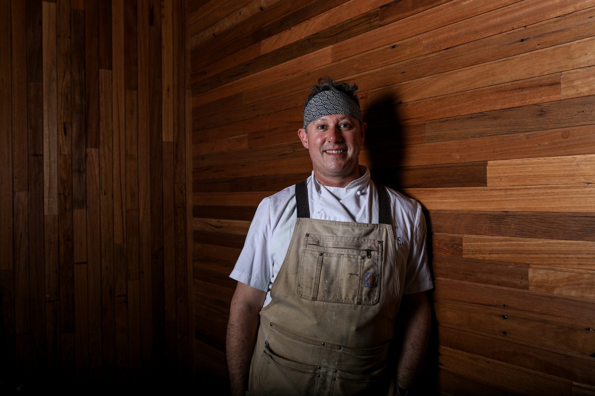 Man wearing overalls