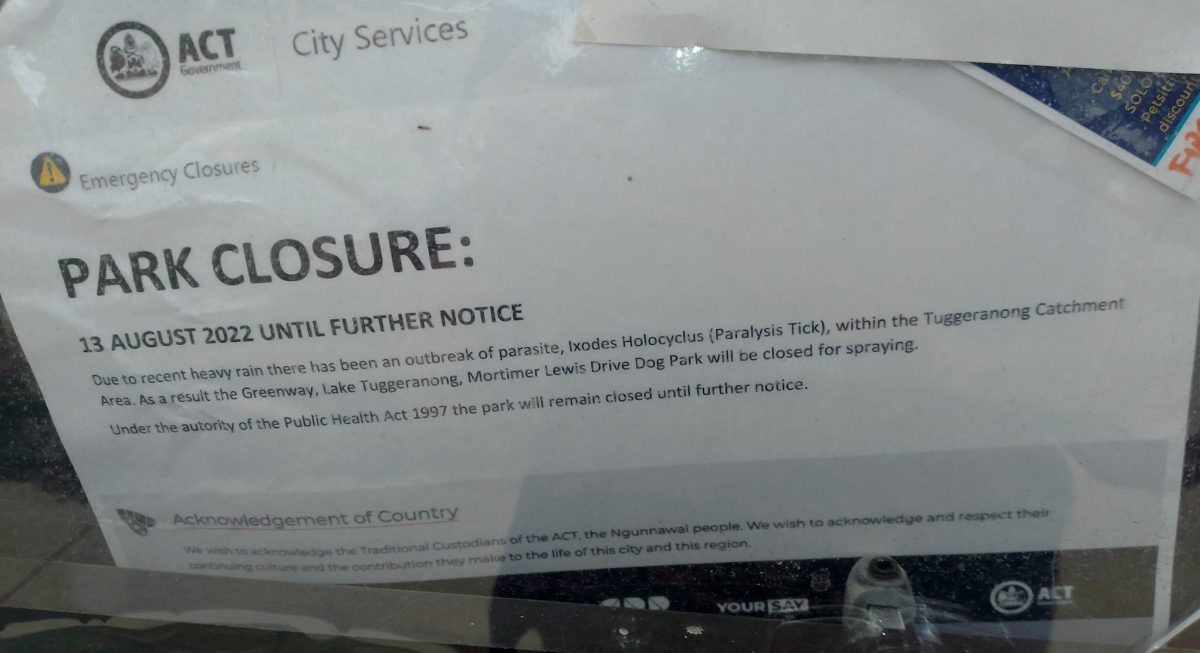 Fake tick warning notice