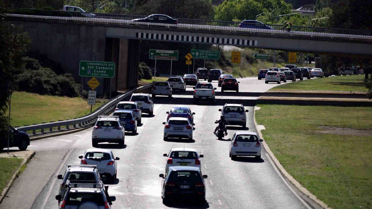 traffic on Parkes Way 