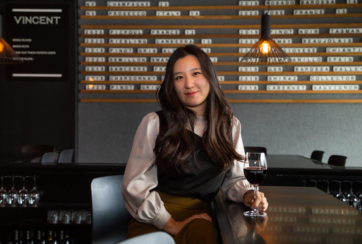 Woman in restaurant