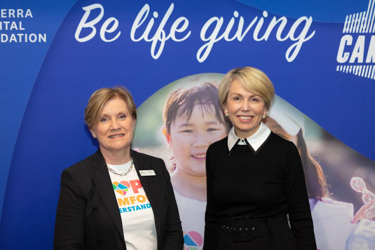 Canberra Hospital Foundation CEO Helen Falla and chair Deborah Rolfe