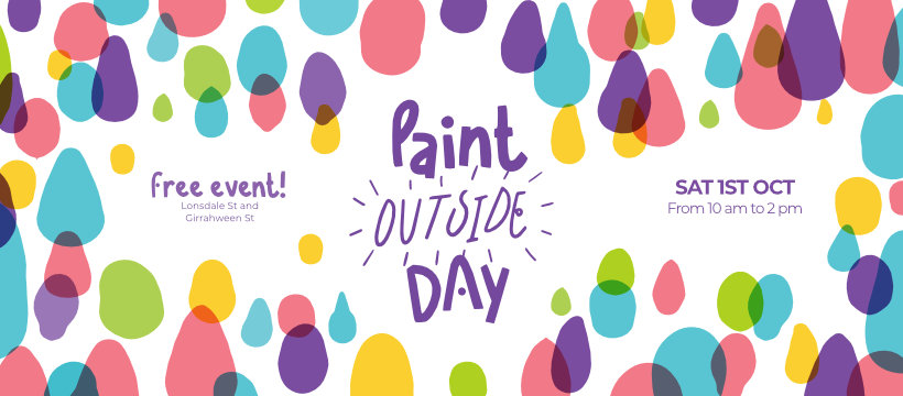 Paint Outside Day event poster