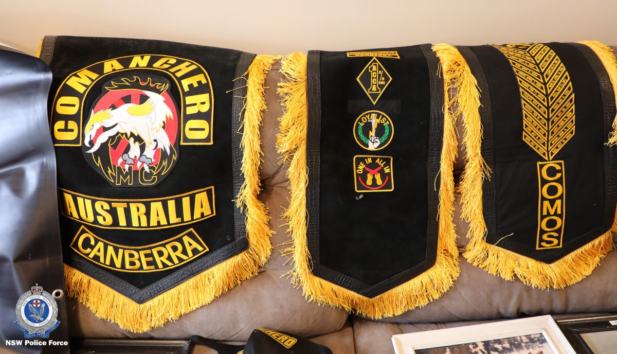 Bikie uniform items