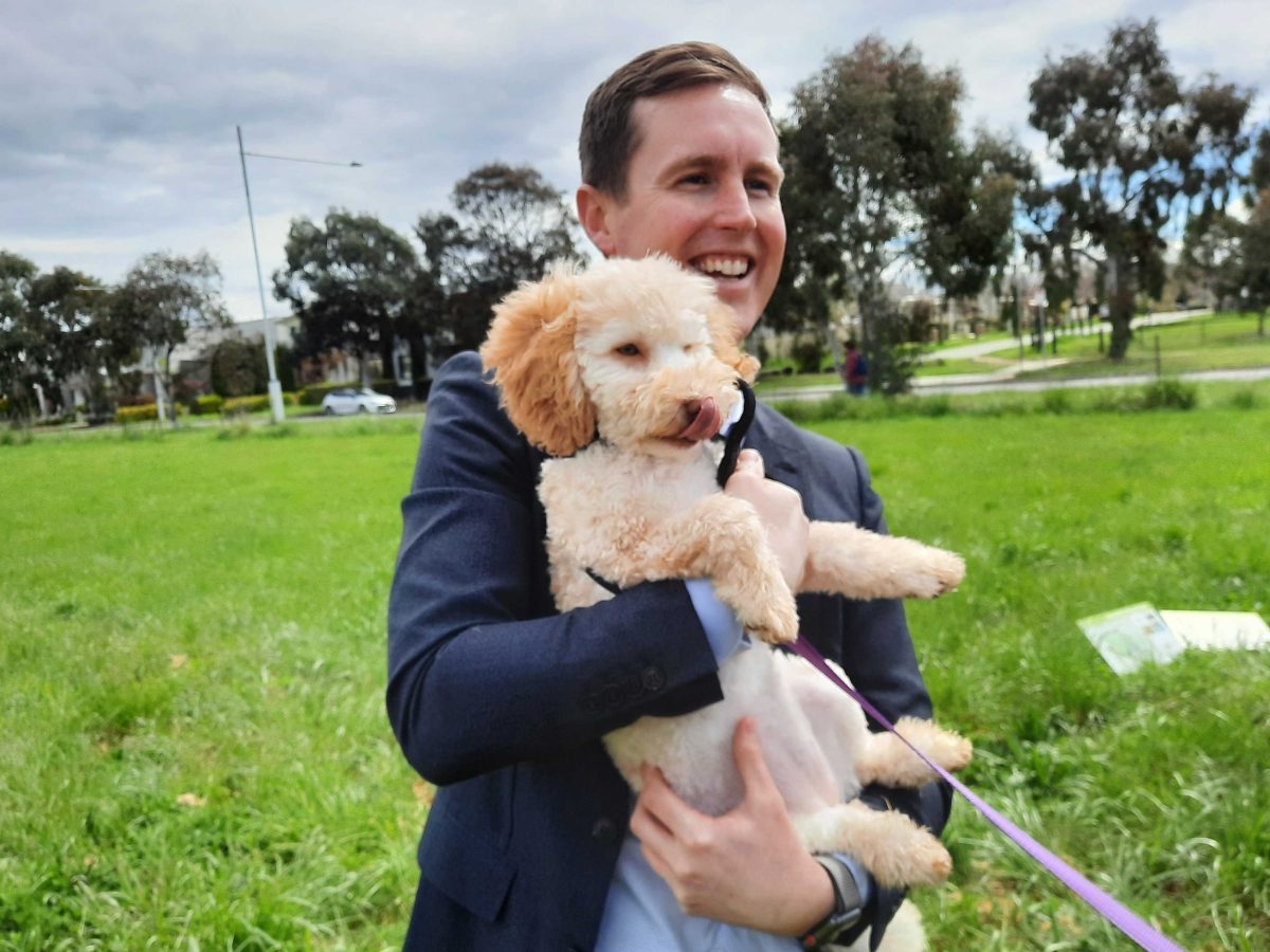 Chris Steel and dog