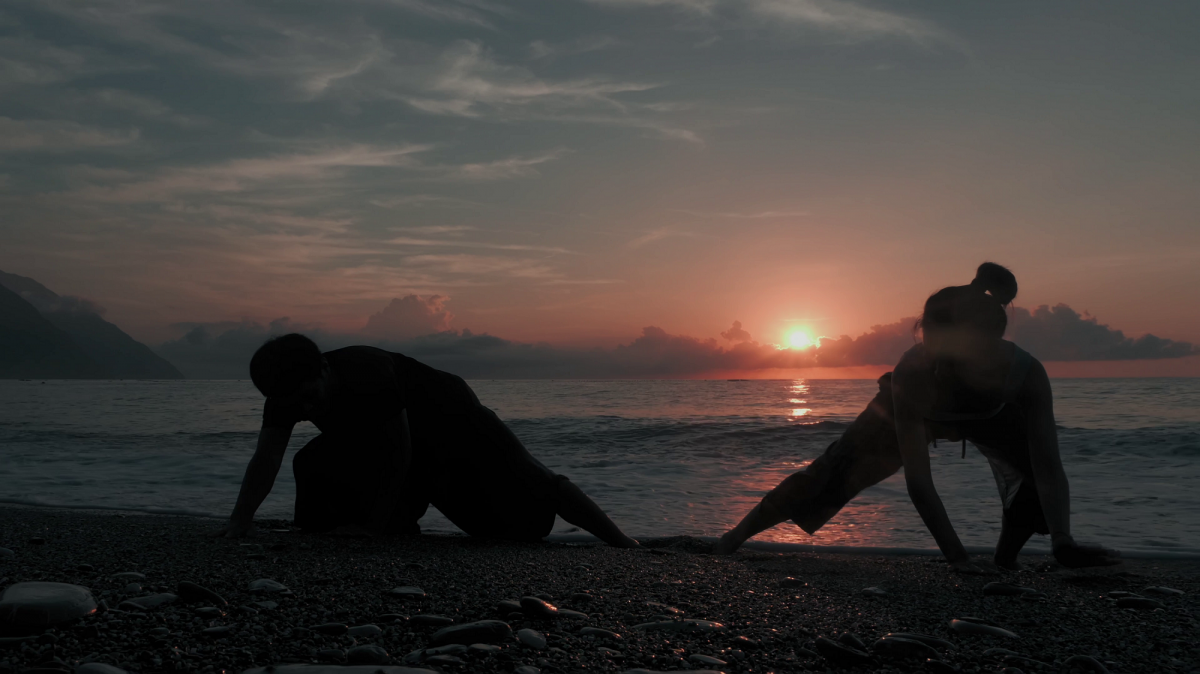 Dancers at sunset