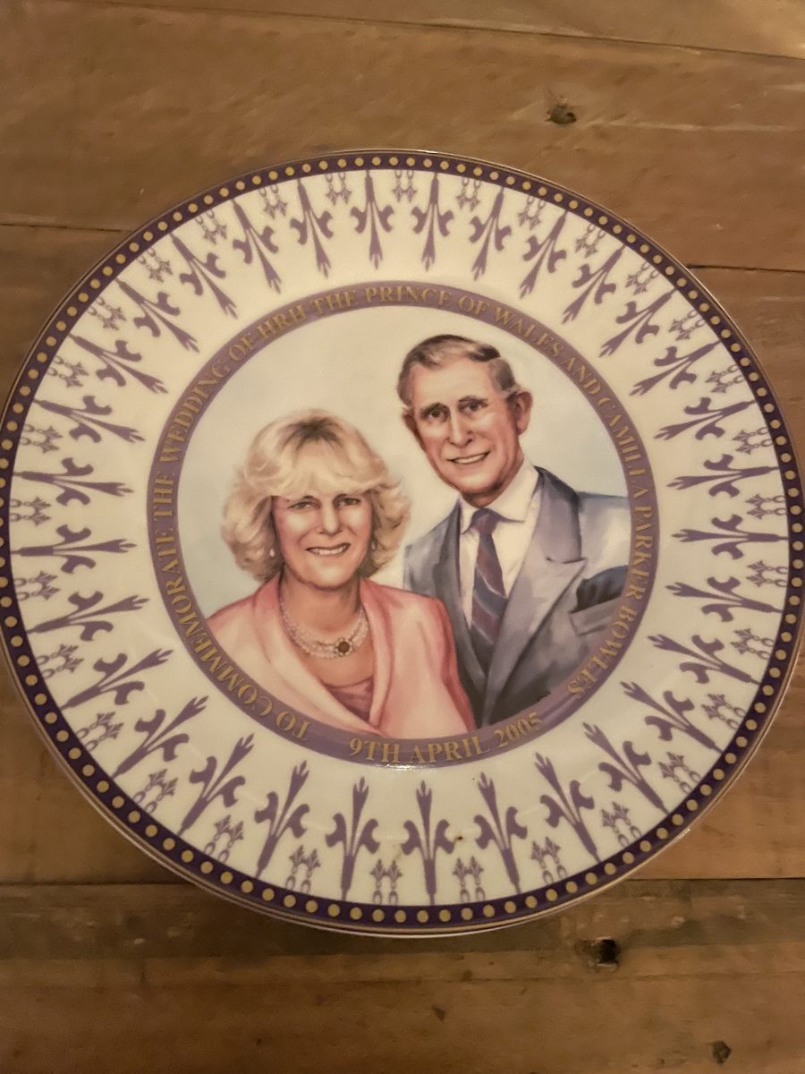 Charles and Camilla plate