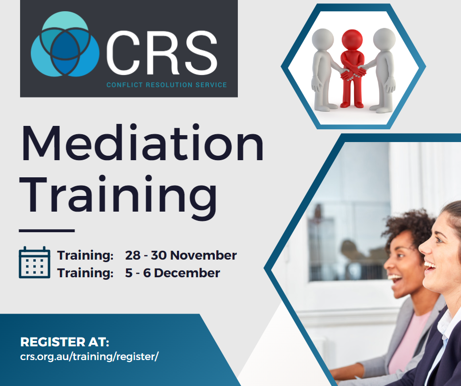 mediation training event poster