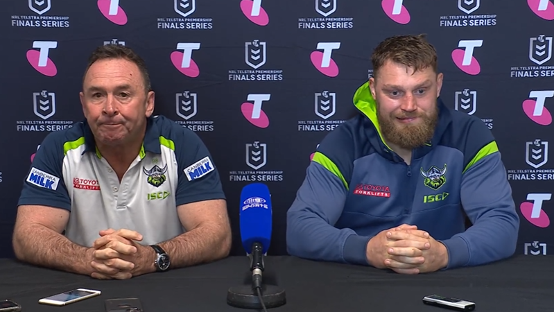 Ricky Stuart and Elliott Whitehead