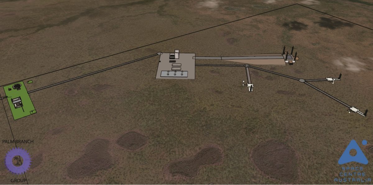 An artist's impression of the launch site. Photo: SCA.