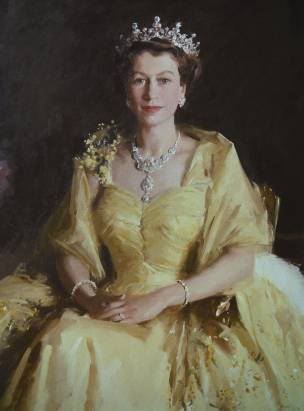 'Wattle portrait' of Queen Elizabeth II