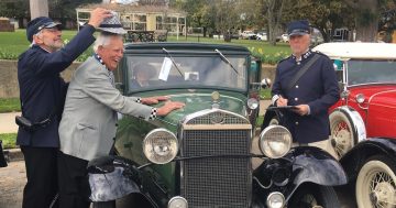 Model A's make arresting entrance in historic Braidwood