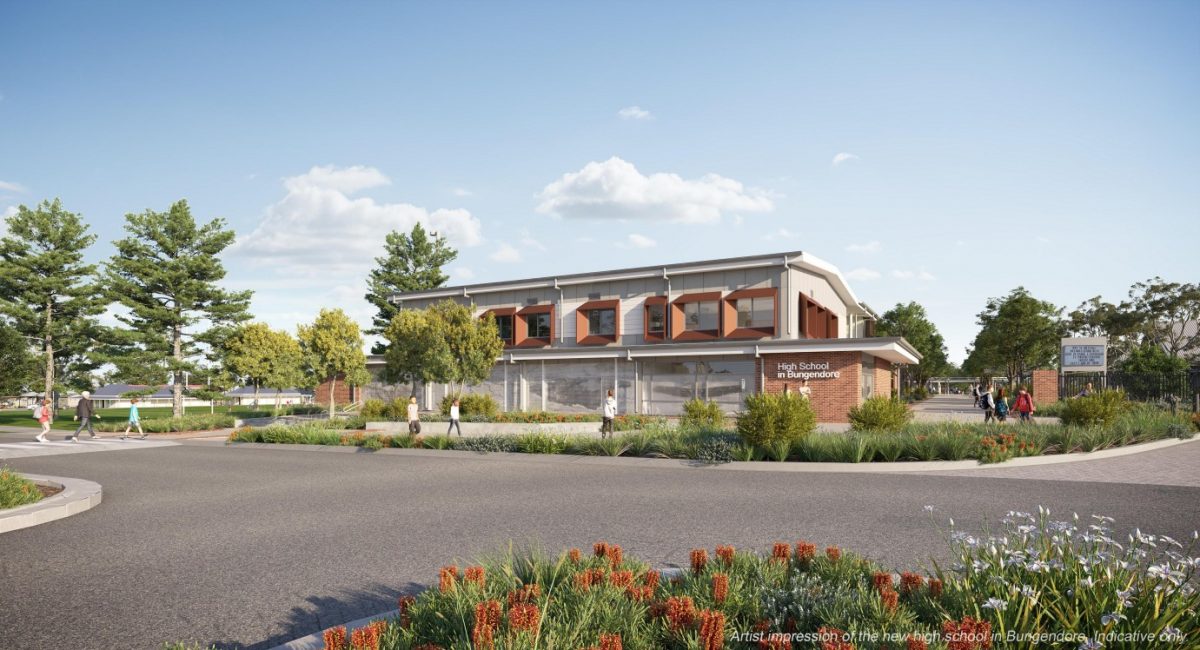 Artist's impression of Bungendore High School