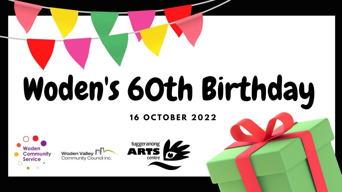 Woden's 60th birthday event poster