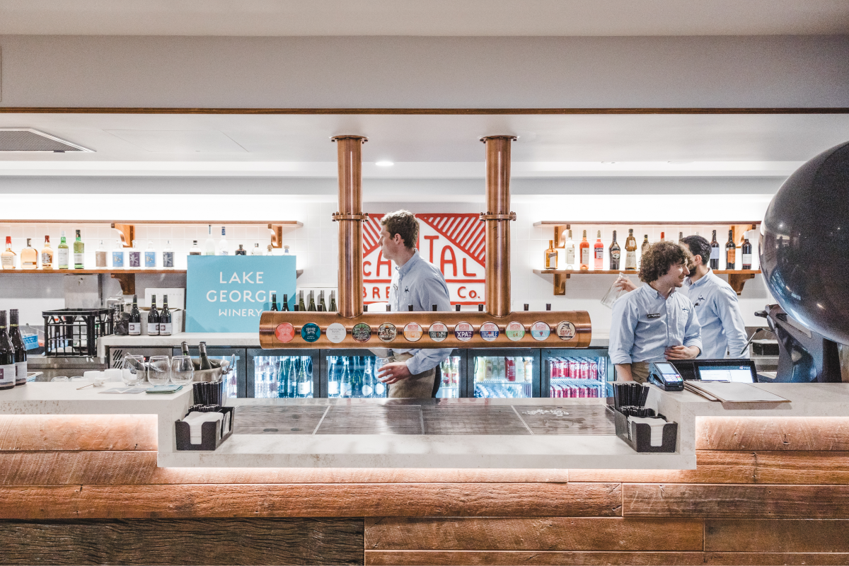 Capital Brewing beers on tap at Snapper and Co in Yarralumla