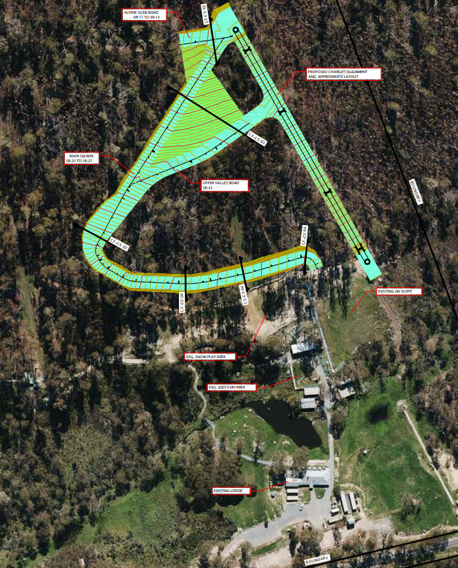 Proposed Corin Forest ski slope