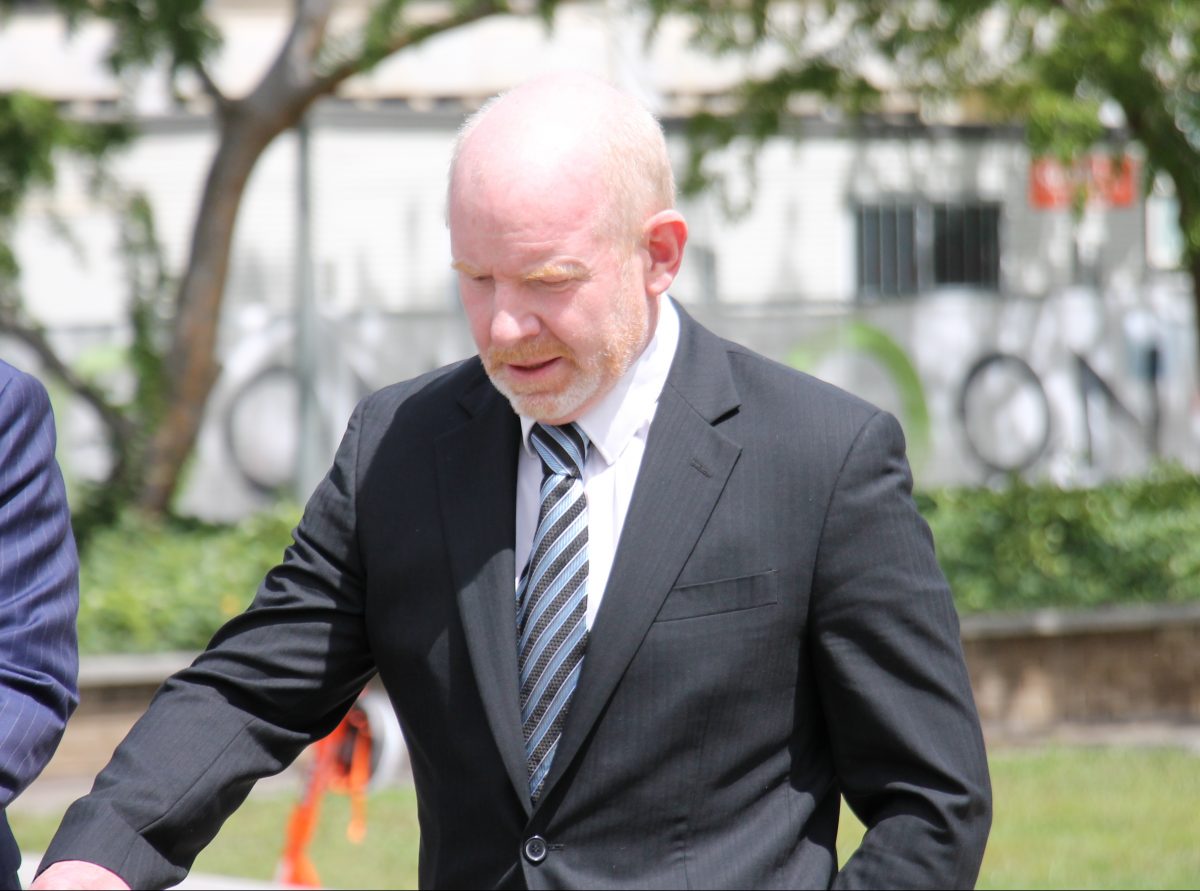 Man in a suit walking