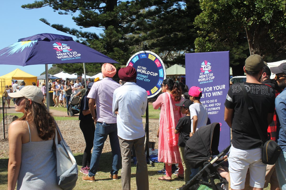 Parents at cricket roadshow