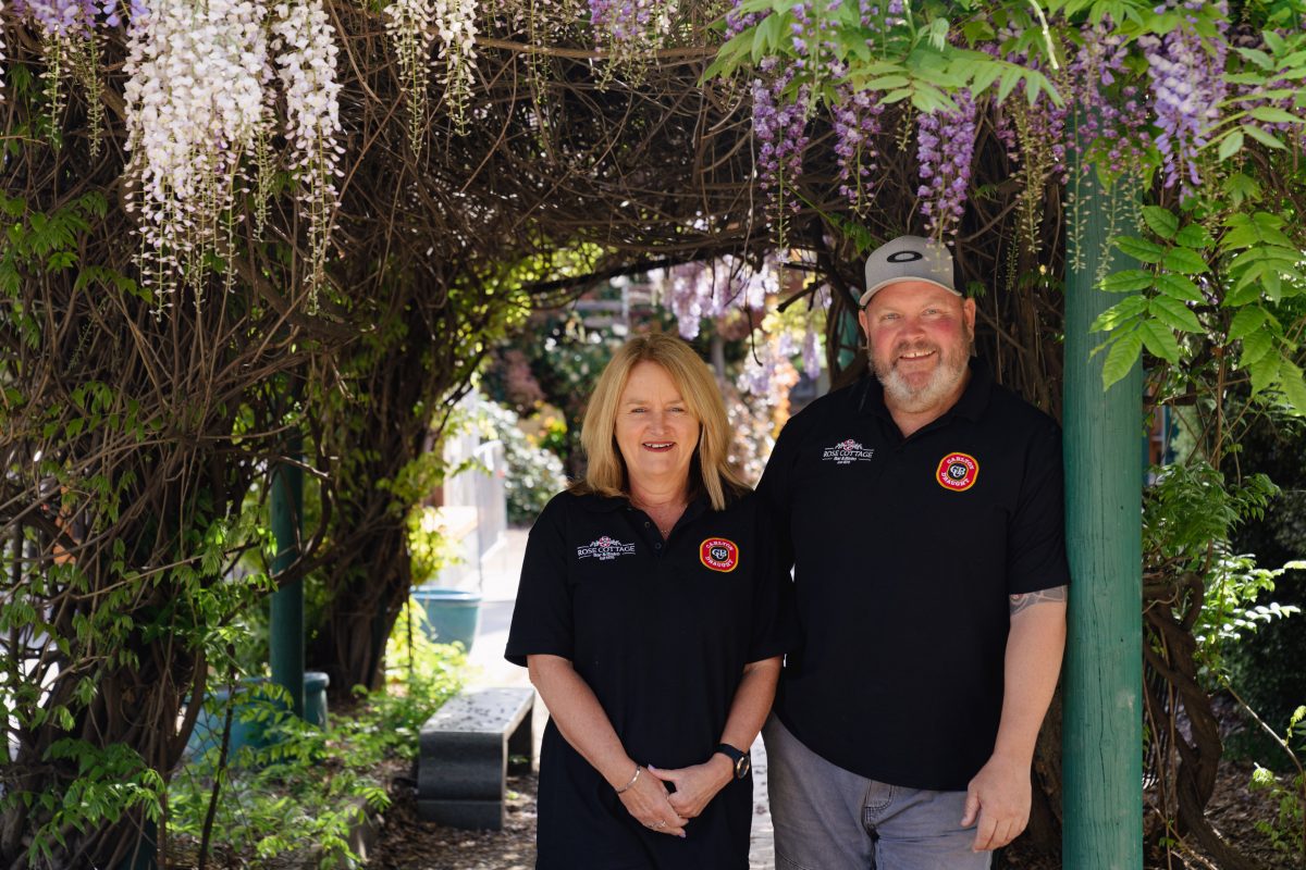 couple in garden