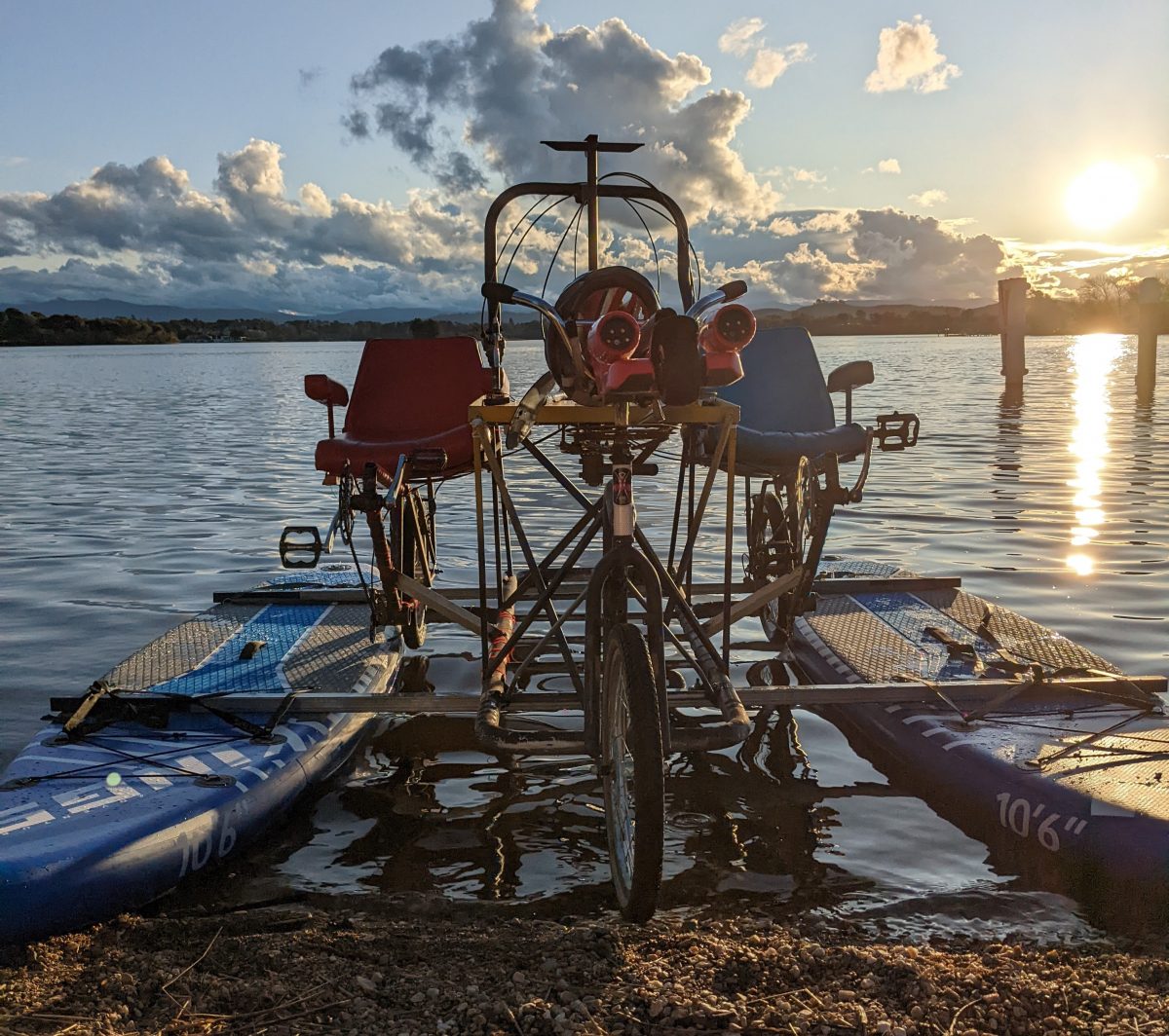 Sculpture on Lake Burley Griffin