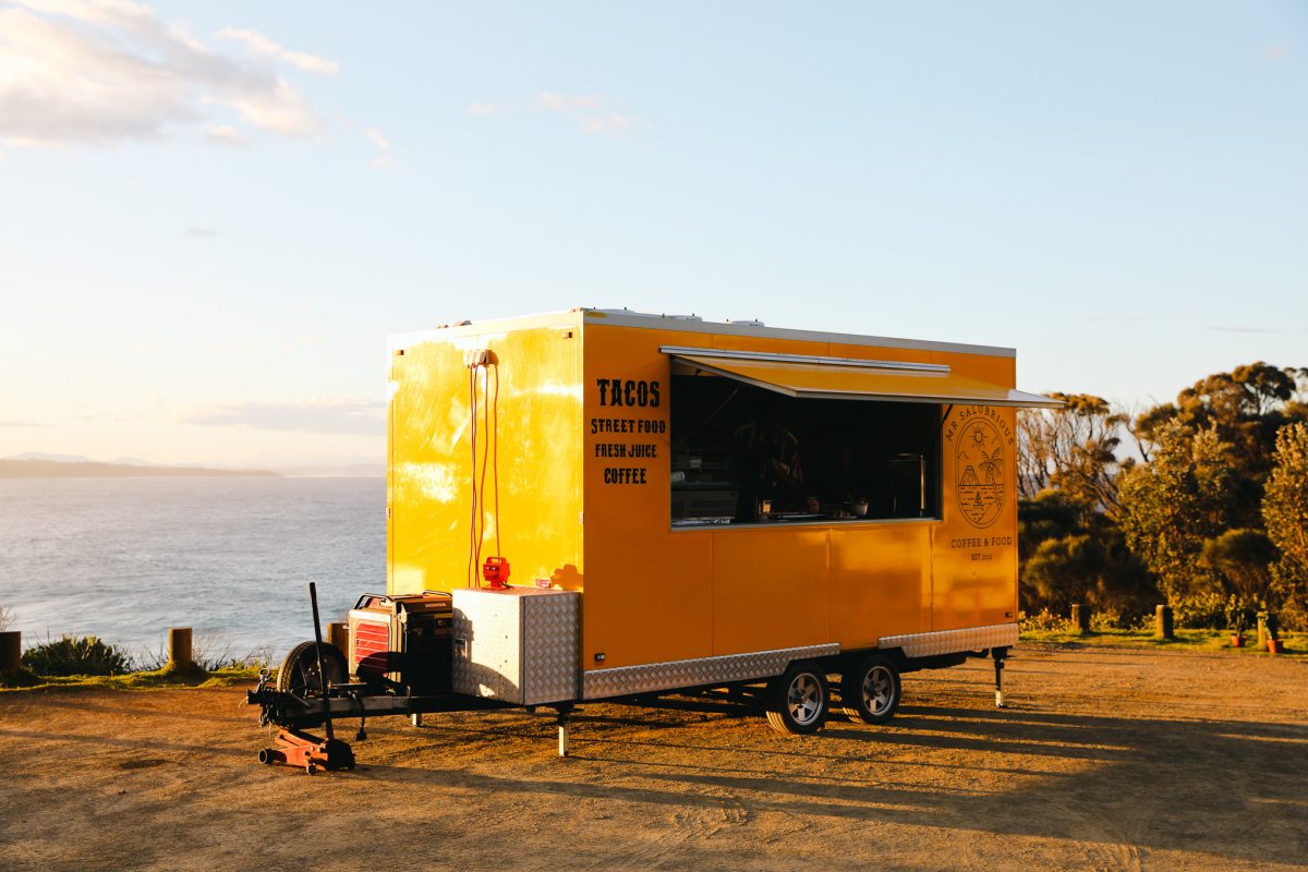 Yellow food truck