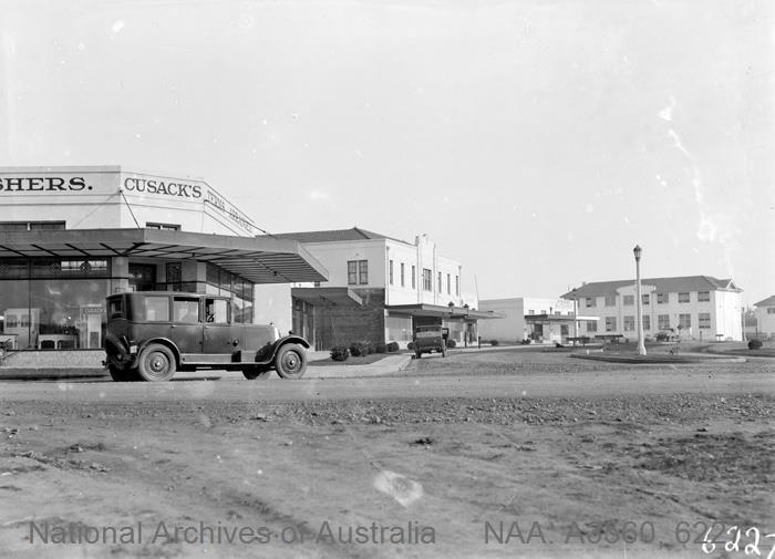 Cusack's Furniture store, on the corner of Franklin Street and Flinders Way opened in 1927, the same year as the Provisional Parliament House. 