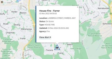 No one hurt as emergency crews battle Farrer house fire