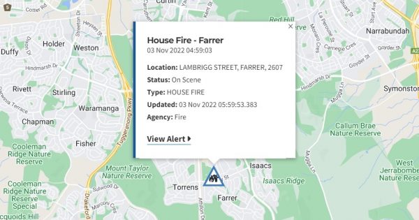 No one hurt as emergency crews battle Farrer house fire